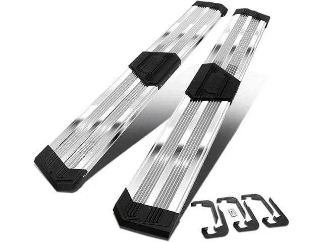 10-Inch Flat Step Bar Running Boards; Chrome (07-19 Sierra 3500 HD Extended/Double Cab)Find parts that fit my vehicle