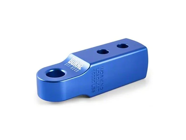 2-Inch Receiver Hitch Shackle Mount; Blue (Universal; Some Adaptation May Be Required)