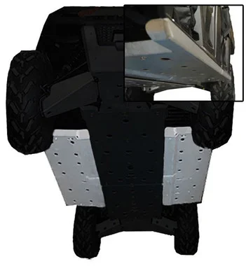 2-Piece Rock Slider & Floorboard Skid Plate Set, Polaris Ranger Crew