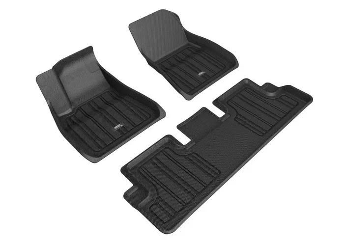 3D MAXpider 2020-2022 Tesla Model 3 Elitect 1st & 2nd Row Floormats – Black