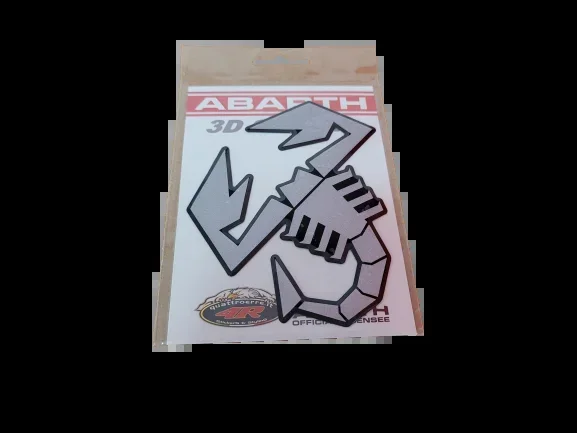3D Scorpione Sticker Silver Sparkle Effect 120