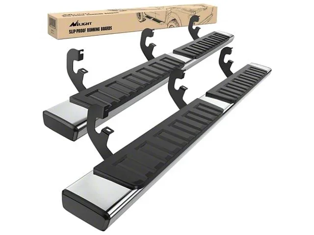 6-Inch Nerf Side Step Bars; Stainless Steel (20-26 Sierra 3500 HD Double Cab)Find parts that fit my vehicle
