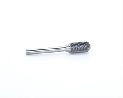 6-Inch Shank Double Cut 1/2-Inch Cylinder Carbide Burr