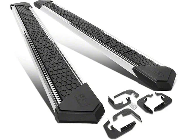 8-Inch Flat Step Bar Running Boards; Chrome (07-19 Sierra 3500 HD Extended/Double Cab)Find parts that fit my vehicle