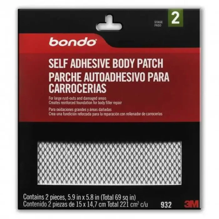 932 Bondo Body Patch Use To Provide A Firm, Metal Reinforced Contour
