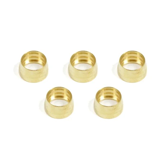 Aeroquip Stainless Steel -06 AN Replacement Sleeve For Brake Line Adapters – (5 Pack)