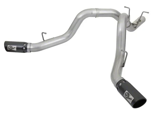 AFE ATLAS 4-Inch DPF-Back Dual Exhaust System with Black Tips; Side Exit (17-19 6.6L Duramax Sierra 3500 HD)Find parts that fit my vehicle