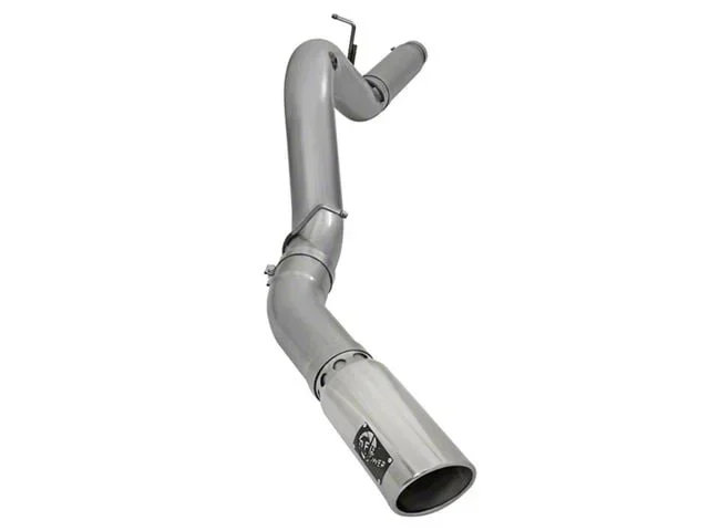 AFE Large Bore-HD 5-Inch DPF-Back Single Exhaust System with Polished Tip; Side Exit (2016 6.6L Duramax Sierra 3500 HD)Find parts that fit my vehicle
