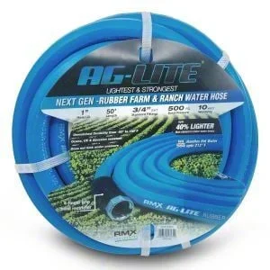 AG-Lite Rubber Water Hose Assembly; 1-Inch x 50-Foot