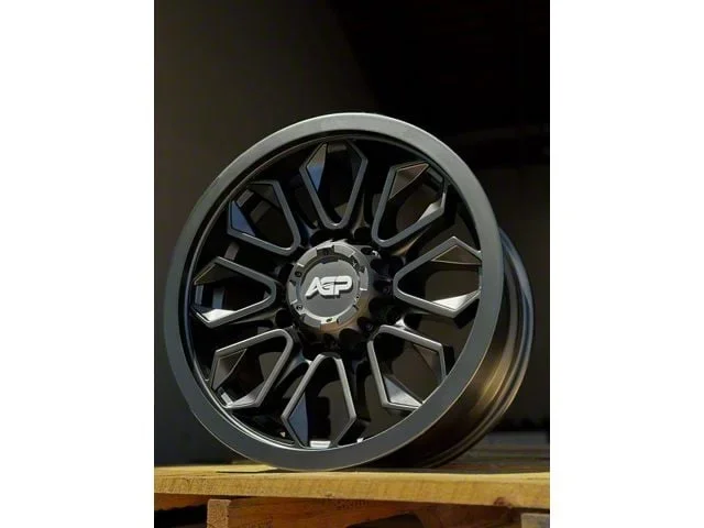 AGP Wheels 304 Matte Black 8-Lug Wheel; 18×9; -12mm Offset (15-19 Sierra 3500 HD SRW)Find parts that fit my vehicle