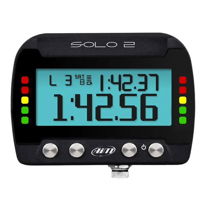 AIM Sports SOLO2 DL Data logger – GPS Lap Timer – Batter Charger/Wiring Harness