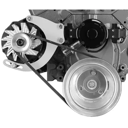 Alan Grove Components Alternator Bracket – SB Chevy – Electric Water Pump – RH – Low Mount