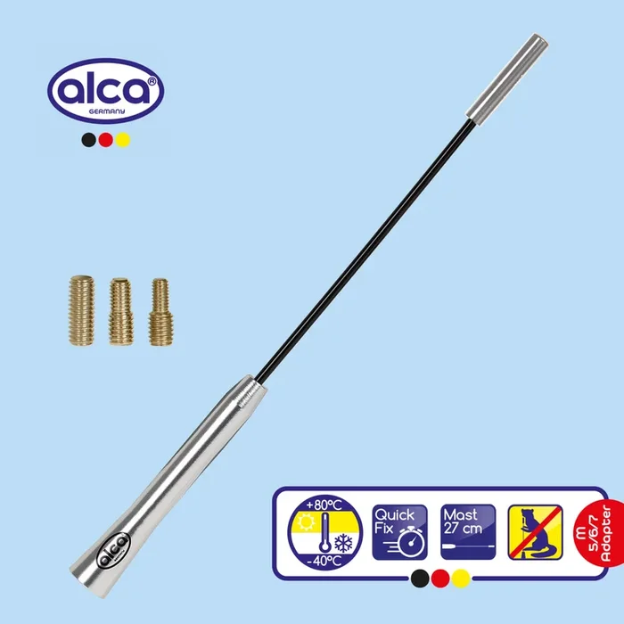 alca® Antenna 27cm Silver Metall