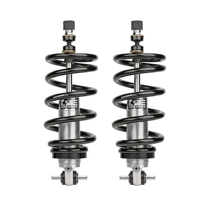 Aldan American RCX Series Double Adjustable Front Coil-Over Shock Kit – 550 lb/in Spring Rate – Black – Chevy Corvette 1963-82 (Pair)