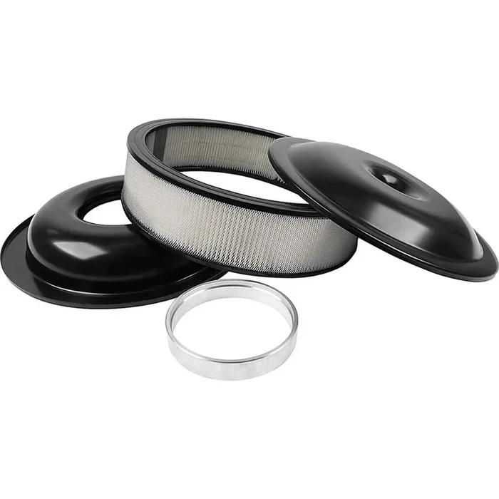 Allstar Performance 14″ Air Cleaner Kit With Paper Element – 3″ – Black