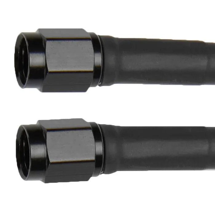 Allstar Performance 15″ #3 Black Coated Braided Line -3AN Straight / -3AN Straight Ends