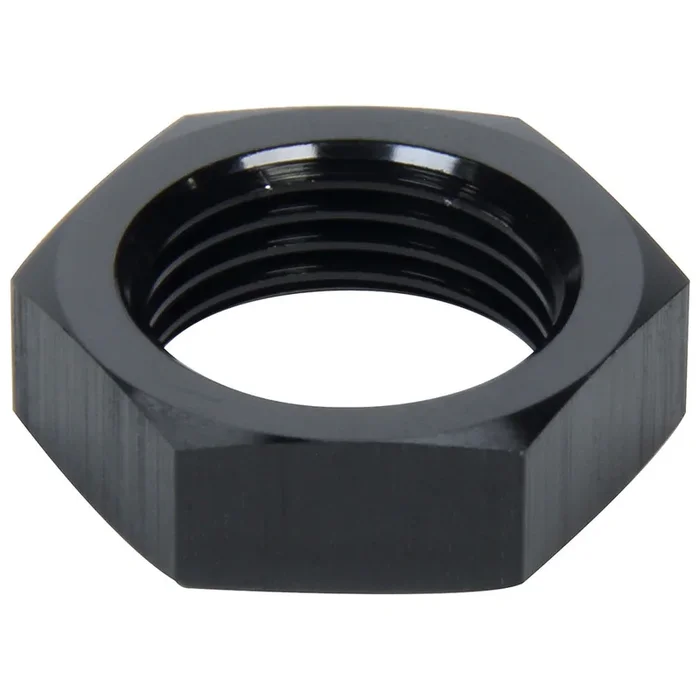 Allstar Performance Bulkhead Fitting Nut – 16 AN – Aluminum – Black Anodize
