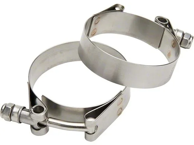 Allstar Performance T-Bolt Exhaust Band Clamps; 2 to 2-3/8-Inch