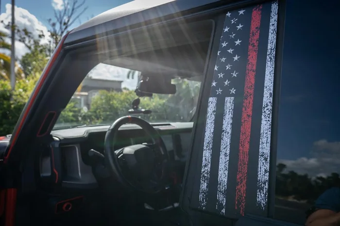 American Flag Pillar Protection Kit (Printed Series) – 2021+ Bronco 4 Door