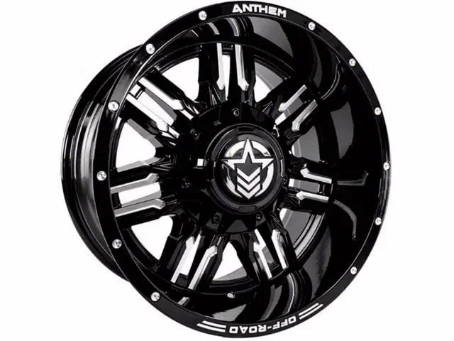 Anthem Off-Road Equalizer Gloss Black Milled 8-Lug Wheel; 18×10; -24mm Offset (07-10 Sierra 3500 HD SRW)Find parts that fit my vehicle