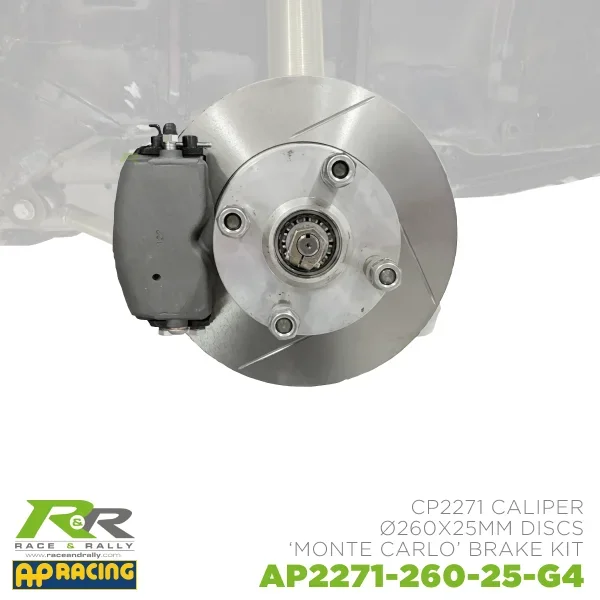 AP 13″ Front ‘Monte Carlo’ Brake Kit – CP2271 Caliper – Ø260x25mm Discs – G4 Face Design