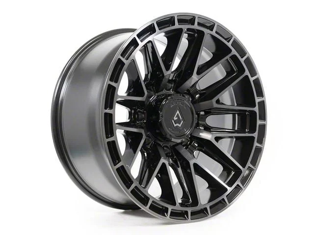 Arena Battle Glossy Black Machined DDT Face and Lip 8-Lug Wheel; 22×10; -18mm Offset (01-06 Sierra 3500 HD SRW)Find parts that fit my vehicle