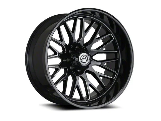 Artem NOVUS Gloss Black Milled 8-Lug Wheel; 22×10; -19mm Offset (07-10 Sierra 3500 HD SRW)Find parts that fit my vehicle