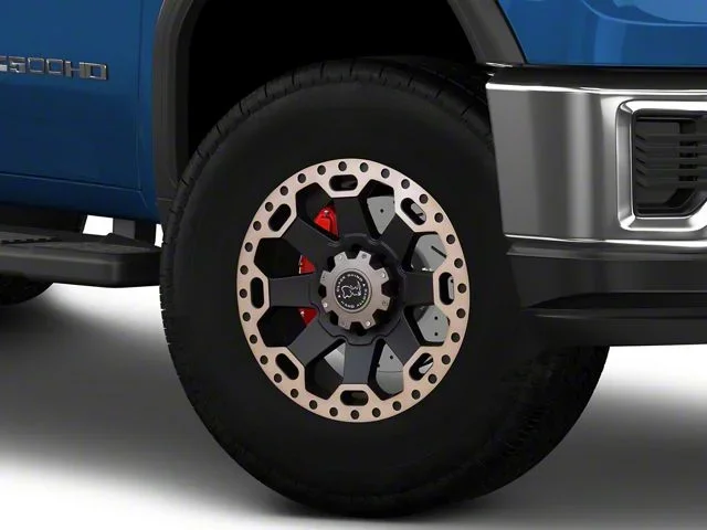 Black Rhino Warlord Matte Black with Machined Dark Tint 8-Lug Wheel; 17×9; -12mm Offset (20-26 Sierra 3500 HD SRW)Find parts that fit my vehicle