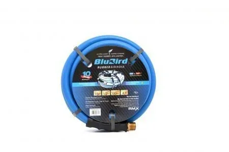 BluBird Rubber Air Hose Assembly; 1/2-Inch x 15-Foot