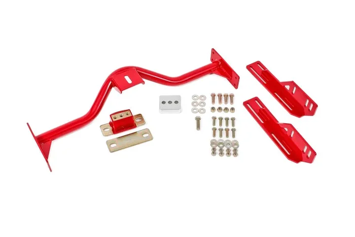 BMR 67-69 1st Gen F-Body Transmission Conversion Crossmember T56/TR6060/TH400/4L80E – Red