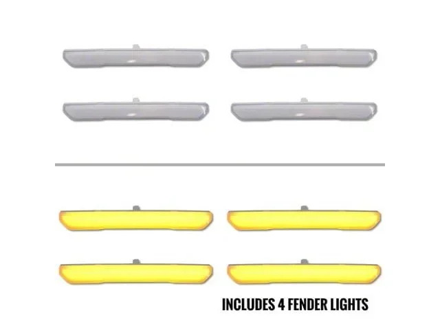 Boost Auto Parts Sequential Signal and Running Light Fender Lights; Frosted Lens; Amber (24-26 Sierra 3500 HD)Find parts that fit my vehicle