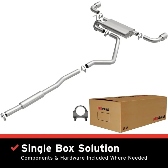 BRExhaust Direct-Fit Cat-Back Exhaust System (14-22 3.2L Jeep Cherokee KL)Find parts that fit my vehicle