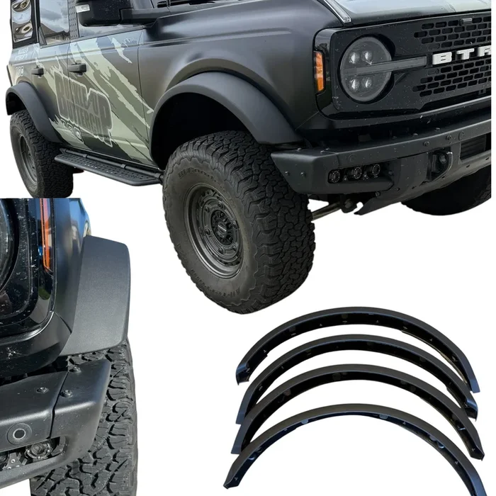 Buckle Up Off-Road Big Foot Sasquatch-Style Wide Track Flares for 2021+ Ford Bronco