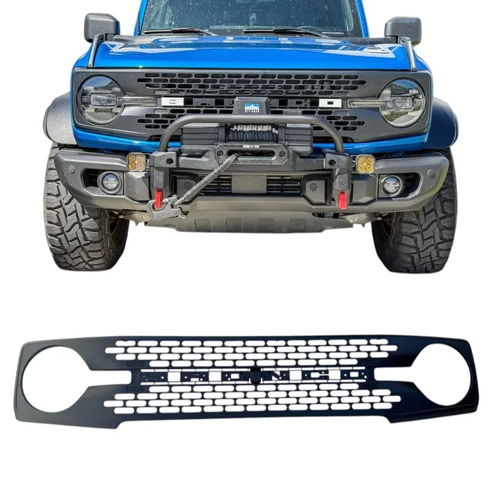 Buckle Up Off-Road Matte Black Badlands-Style Grille for 2021+ Ford Bronco