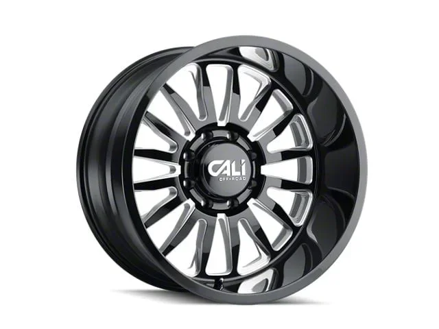 Cali Off-Road Summit Gloss Black Milled 8-Lug Wheel; 20×10; -25mm Offset (15-19 Sierra 3500 HD SRW)Find parts that fit my vehicle
