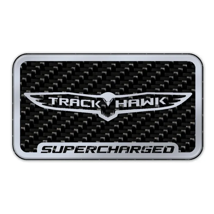 Carbon Fiber Trackhawk Supercharger Badge