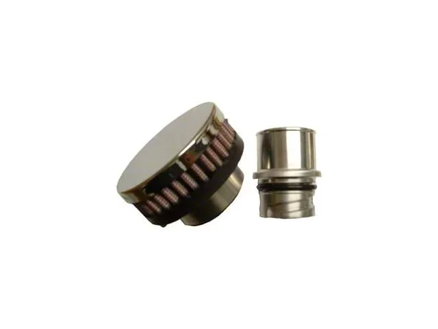CFM Performance Baffled Billet Valve Cover Breather; Chrome (07-16 6.6L Duramax Sierra 3500 HD)Find parts that fit my vehicle