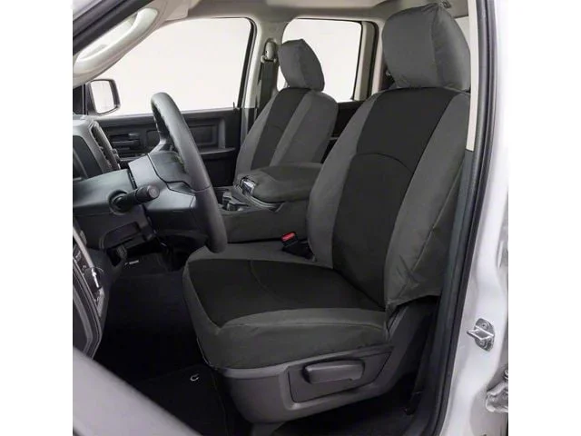 Covercraft Precision Fit Seat Covers Endura Custom Front Row Seat Covers; Black/Charcoal (07-14 Sierra 3500 HD w/ Bench Seat)Find parts that fit my vehicle