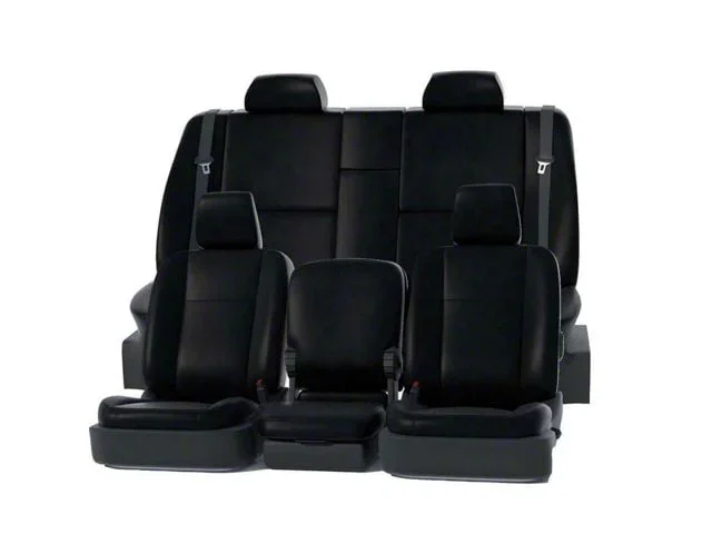 Covercraft Precision Fit Seat Covers Leatherette Custom Second Row Seat Cover; Black (20-26 Sierra 3500 HD Double Cab)Find parts that fit my vehicle