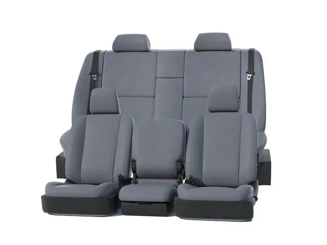 Covercraft Precision Fit Seat Covers Leatherette Custom Second Row Seat Cover; Medium Gray (07-14 Sierra 3500 HD Extended Cab)Find parts that fit my vehicle