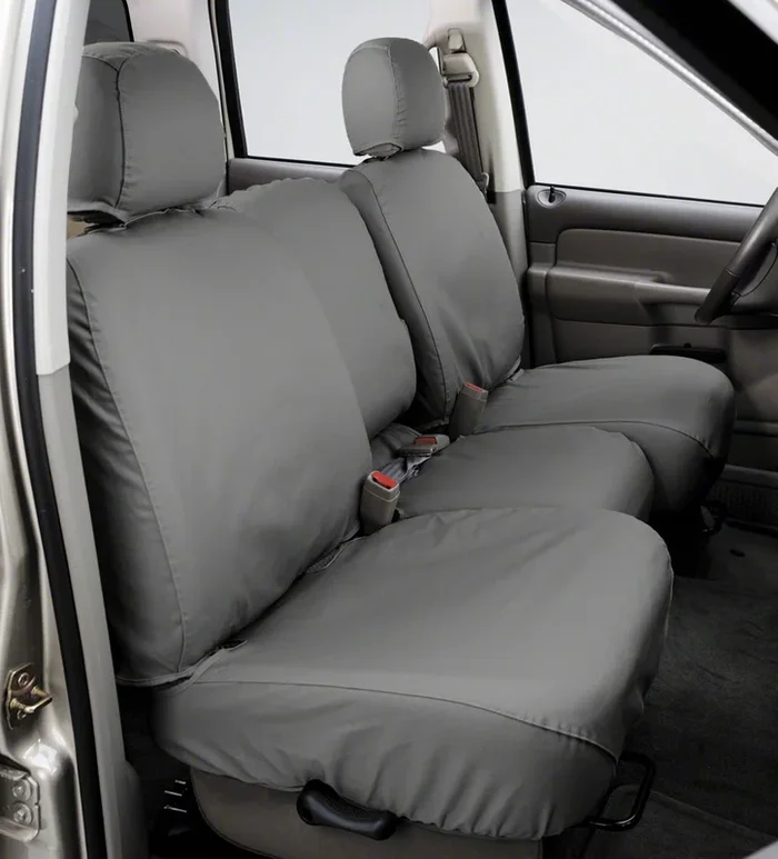 Covercraft Seat Saver Polycotton Custom Second Row Seat Cover; Gray (18-21 Jeep Cherokee KL, Excluding Upland)Find parts that fit my vehicle