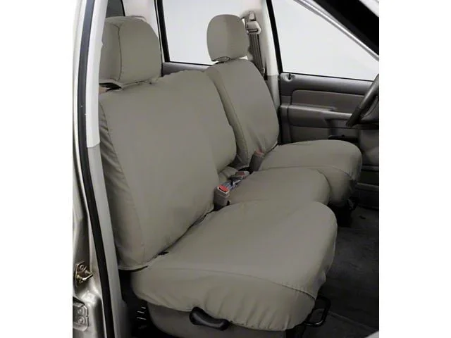Covercraft Seat Saver Polycotton Custom Second Row Seat Cover; Misty Gray (07-14 Sierra 3500 HD Extended Cab w/ Full Rear Bench Seat)Find parts that fit my vehicle