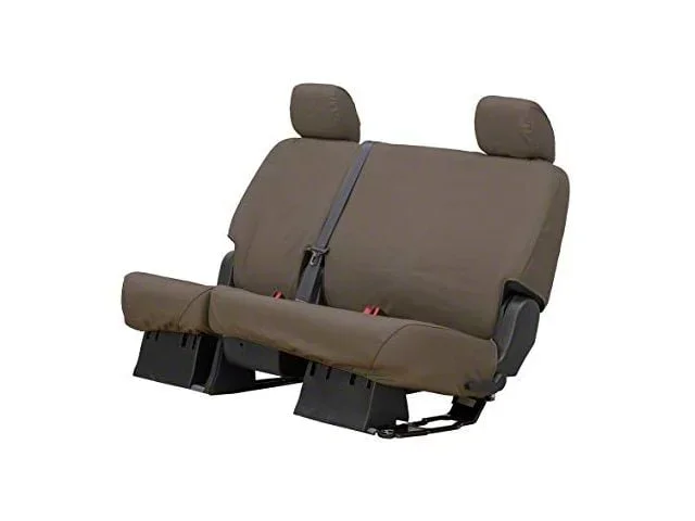 Covercraft Seat Saver Polycotton Custom Second Row Seat Cover; Misty Gray (20-26 Sierra 3500 HD Double Cab, Crew Cab w/ 60/40 Split Cushion Bench Seat & Fold-Down Armrest)Find parts that fit my vehicle