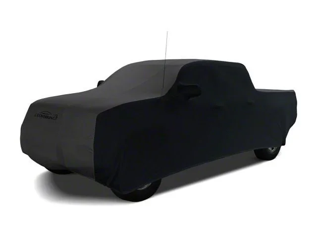 Coverking Satin Stretch Indoor Car Cover; Black/Dark Gray (15-19 Sierra 3500 HD Double Cab)Find parts that fit my vehicle