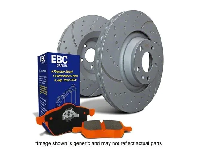 EBC Brakes Stage 8 Orangestuff 8-Lug Brake Rotor and Pad Kit; Rear (20-26 Sierra 3500 HD SRW)Find parts that fit my vehicle