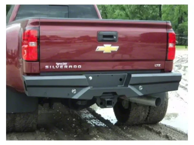 Elevation Rear Bumper; Fine Textured Black (11-19 Sierra 3500 HD)Find parts that fit my vehicle