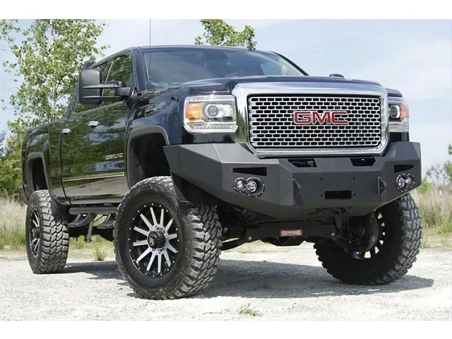 Fab Fours Premium Heavy Duty Winch Front Bumper with No Guard; Matte Black (15-19 Sierra 3500 HD)Find parts that fit my vehicle