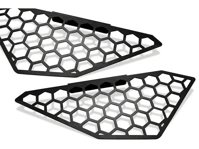 Fab Fours Vengeance Front Bumper Side Light Mesh Insert; Matte Black (20-26 Sierra 3500 HD)Find parts that fit my vehicle