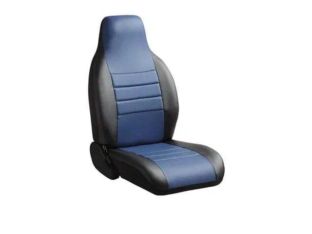 Fia Custom Fit Poly-Cotton Front Seat Covers; Black (15-19 Sierra 3500 HD w/ Bucket Seats)Find parts that fit my vehicle