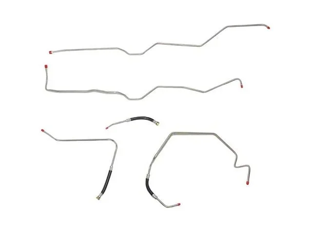 Fine Lines Transmission Cooling Lines; Stainless (01-06 6.0L Sierra 3500 HD w/ 4L80/4L80E Automatic Transmission)Find parts that fit my vehicle